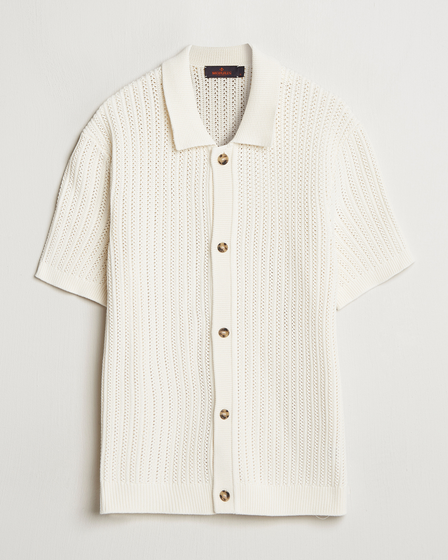 Herre | Skjorter | Morris | Connors Short Sleeve Shirt Off White
