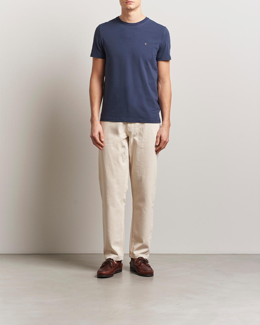 Herre | T-Shirts | Morris | James T-Shirt Dark Blue