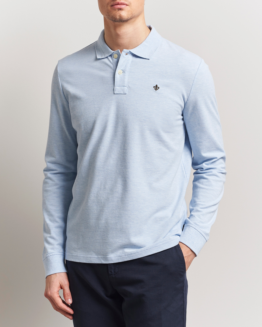 Herre | Gensere | Morris | Camden Long Sleeve Pique Light Blue