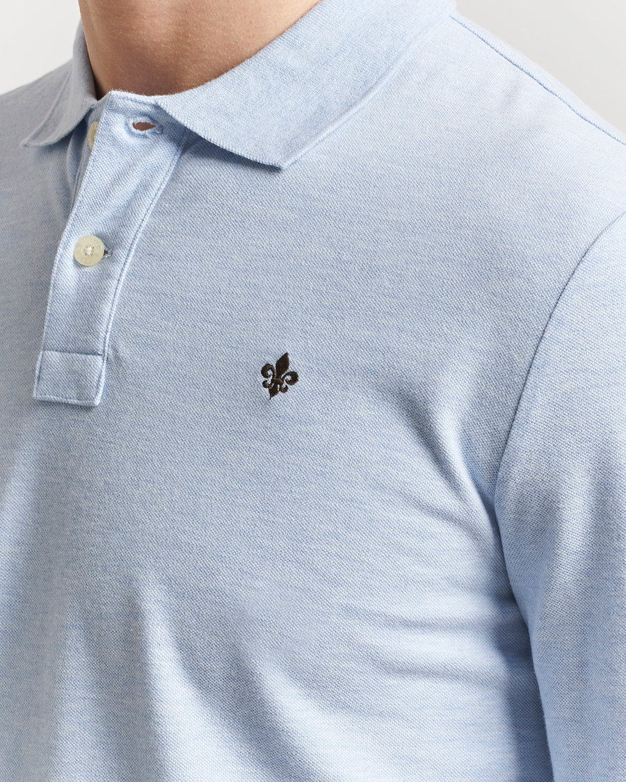 Herre | Gensere | Morris | Camden Long Sleeve Pique Light Blue