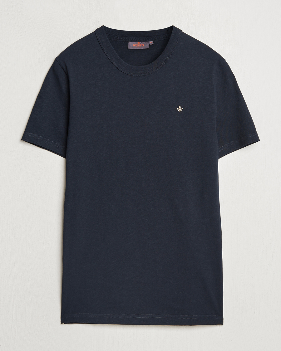 Herre | T-Shirts | Morris | Watson Slub T-Shirt Old Blue