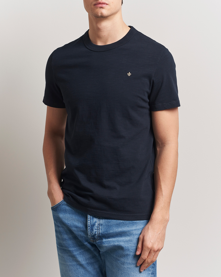 Herre | T-Shirts | Morris | Watson Slub T-Shirt Old Blue