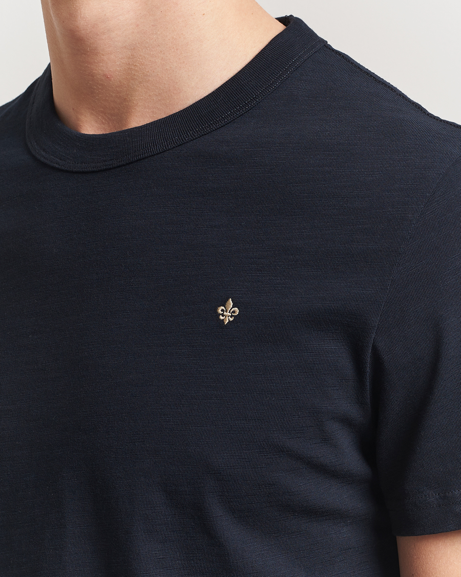 Herre | T-Shirts | Morris | Watson Slub T-Shirt Old Blue