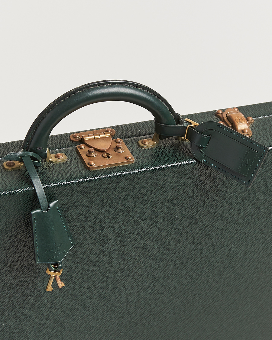 Herre | Pre-Owned & Vintage Bags | Louis Vuitton Pre-Owned | Diplomat Briefcase Taiga Green