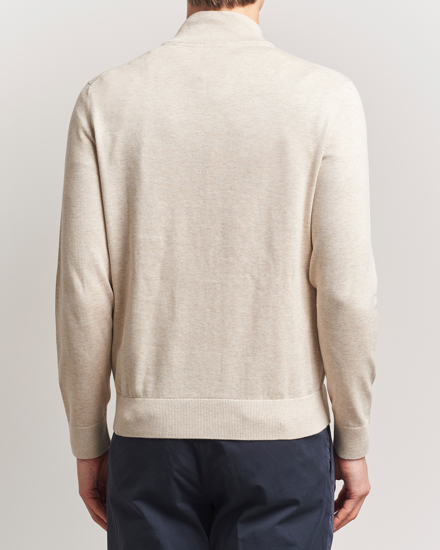 Herre | Gensere | Morris | Riley Cotton Half Zip Khaki