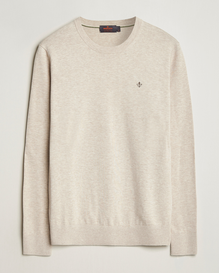 Herre | Gensere | Morris | Riley Cotton O-Neck Khaki