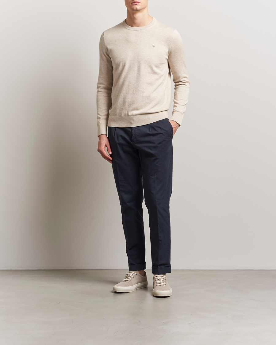 Herre | Gensere | Morris | Riley Cotton O-Neck Khaki