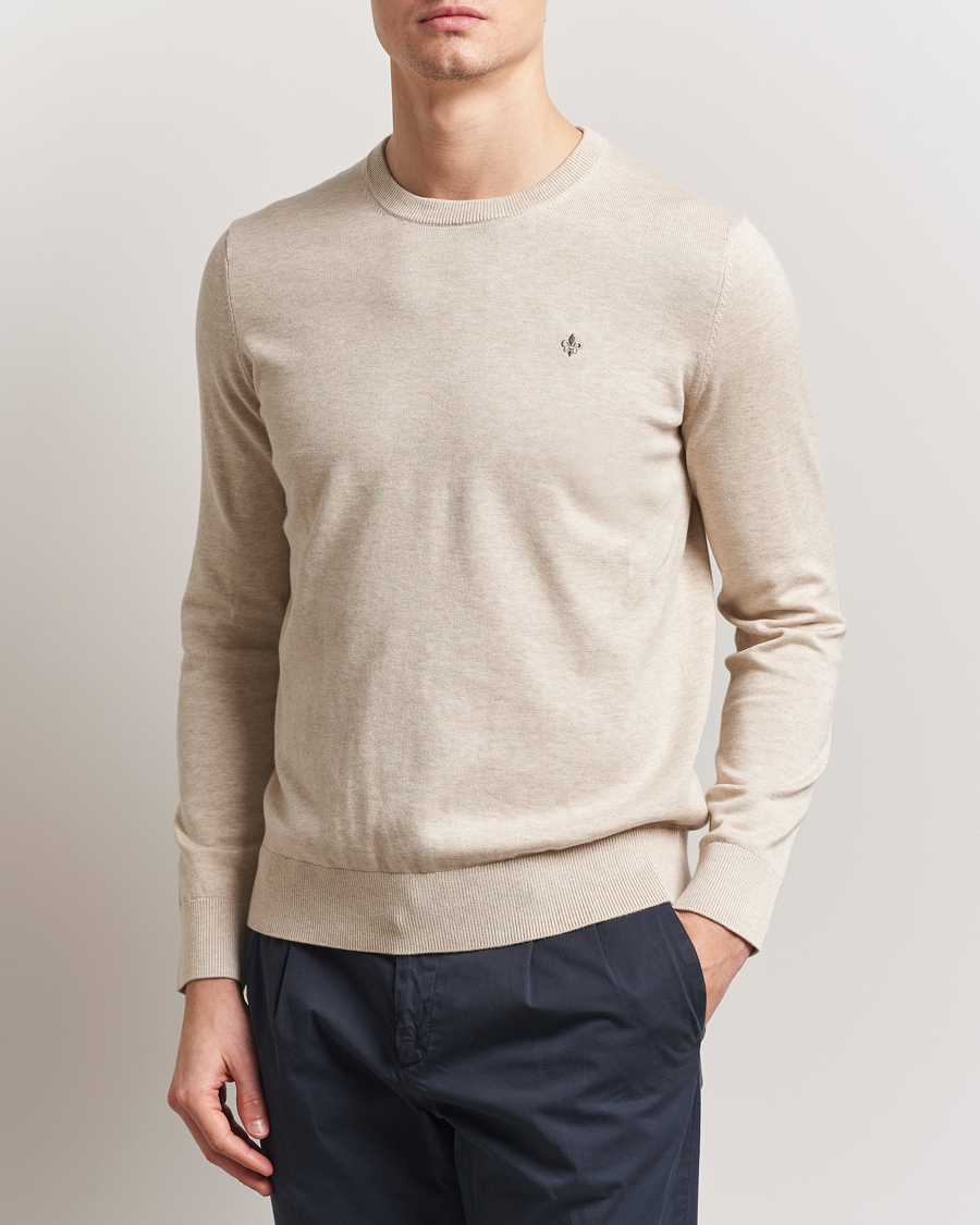 Herre | Gensere | Morris | Riley Cotton O-Neck Khaki