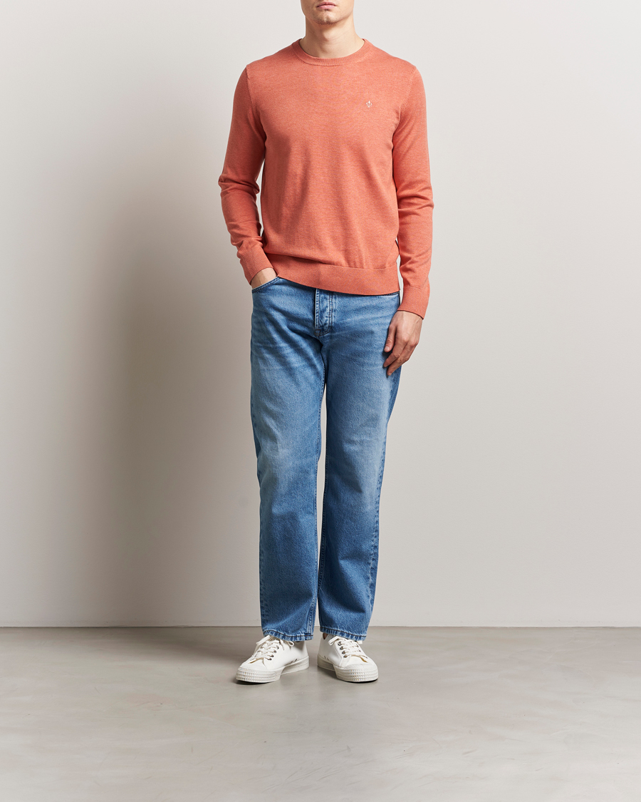 Herre | Gensere | Morris | Riley Cotton O-Neck Orange
