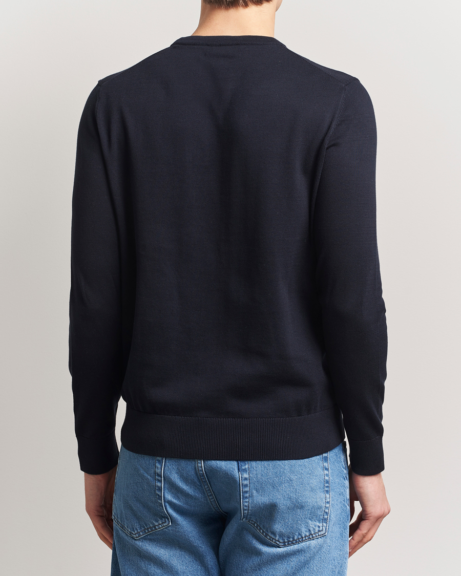 Herre | Gensere | Morris | Riley Cotton O-Neck Dark Blue