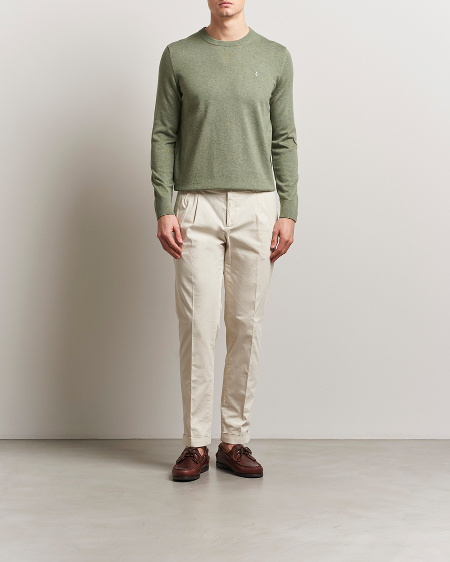 Herre | Gensere | Morris | Riley Cotton O-Neck Olive