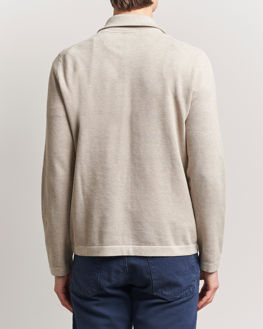 Herre | Gensere | Morris | Jake Cotton Half Zip Khaki