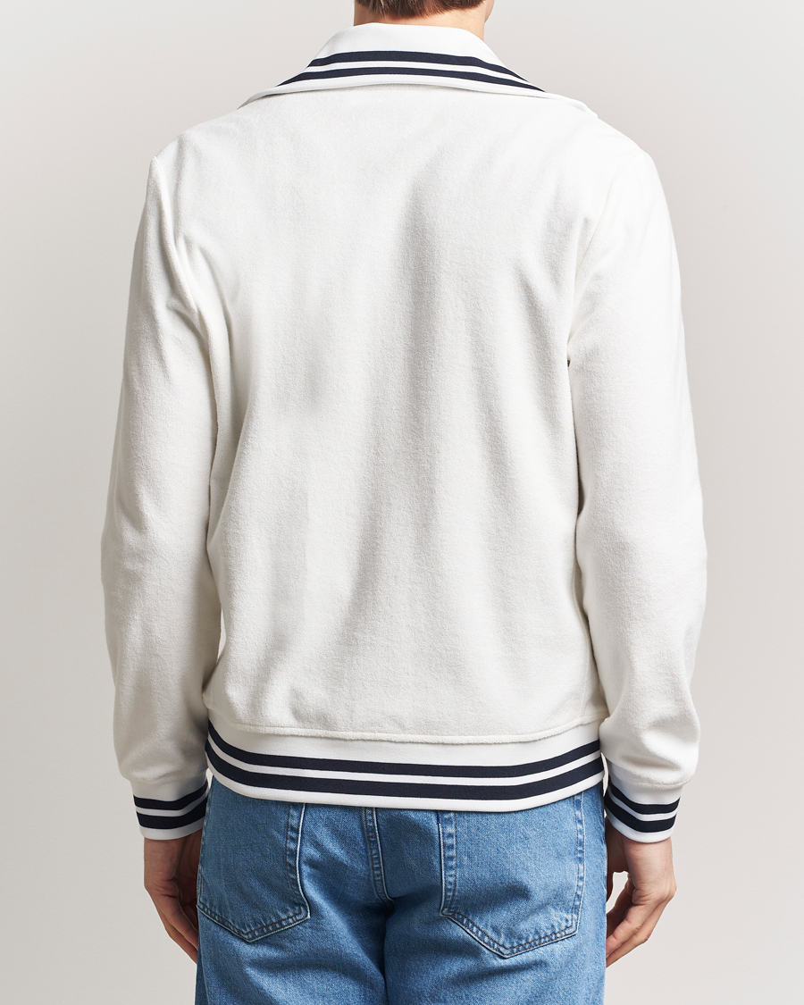Herre | Gensere | Morris | Reedford Terry Zip Cardigan Off White