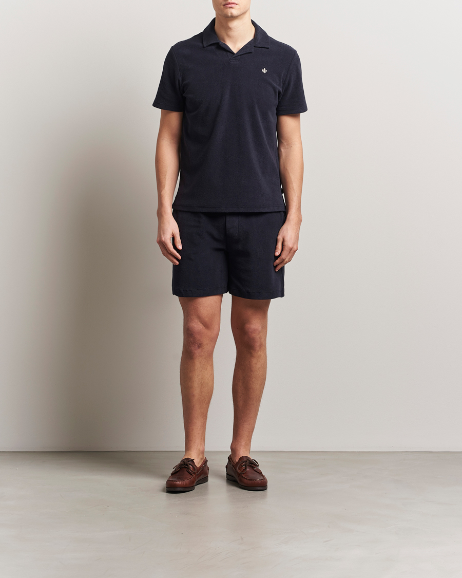 Herre | Pikéer | Morris | Delon Terry Shirt Old Blue