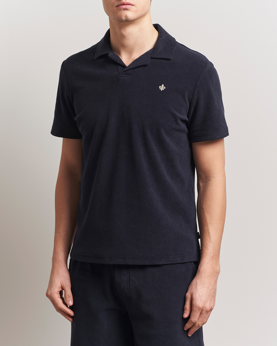 Herre | Pikéer | Morris | Delon Terry Shirt Old Blue