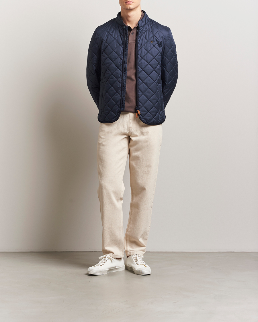 Herre | Jakker | Morris | Teddy Quilted Jacket Navy