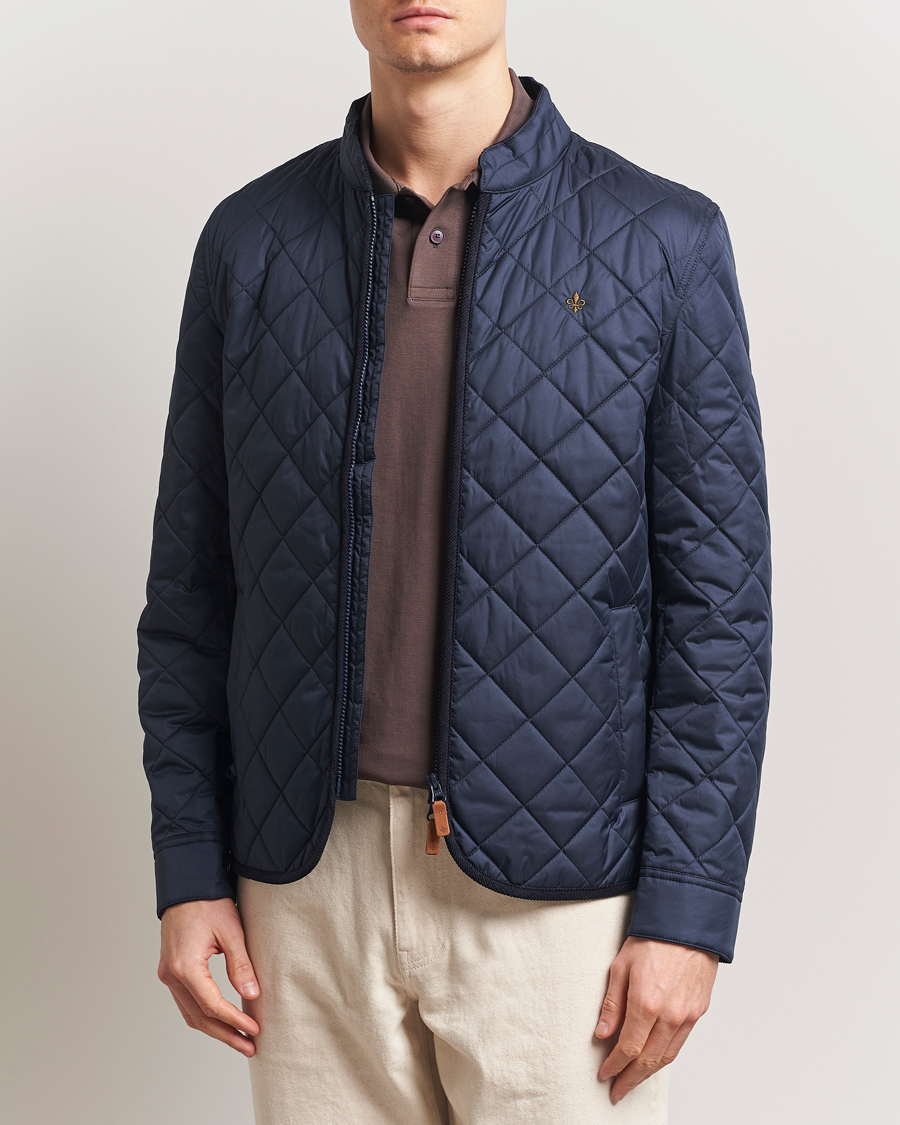 Herre | Jakker | Morris | Teddy Quilted Jacket Navy