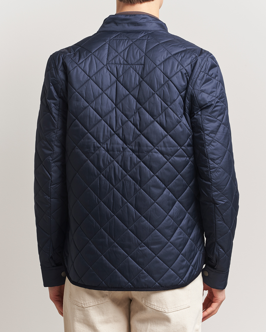 Herre | Jakker | Morris | Teddy Quilted Jacket Navy