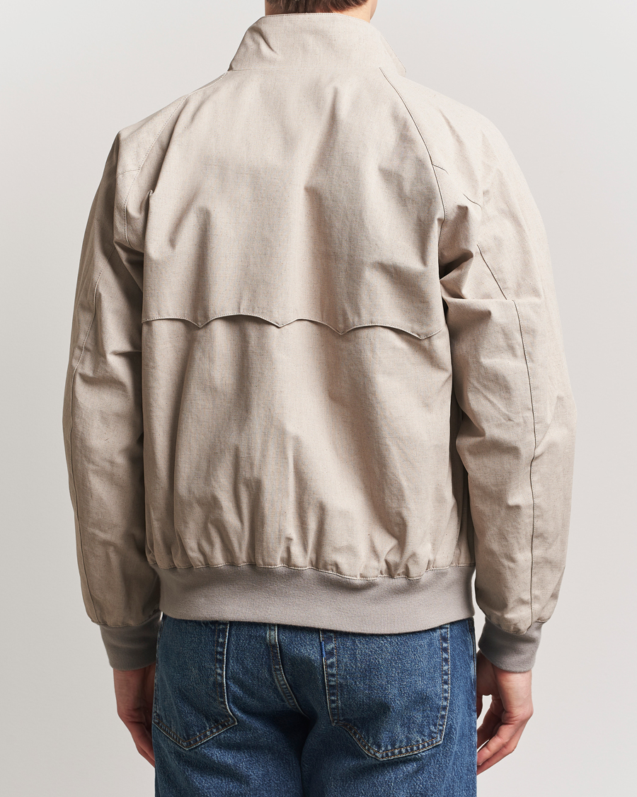 Herre | Jakker | Baracuta | Tent Cloth Coated Cotton/Linen G9 Jacket Beige