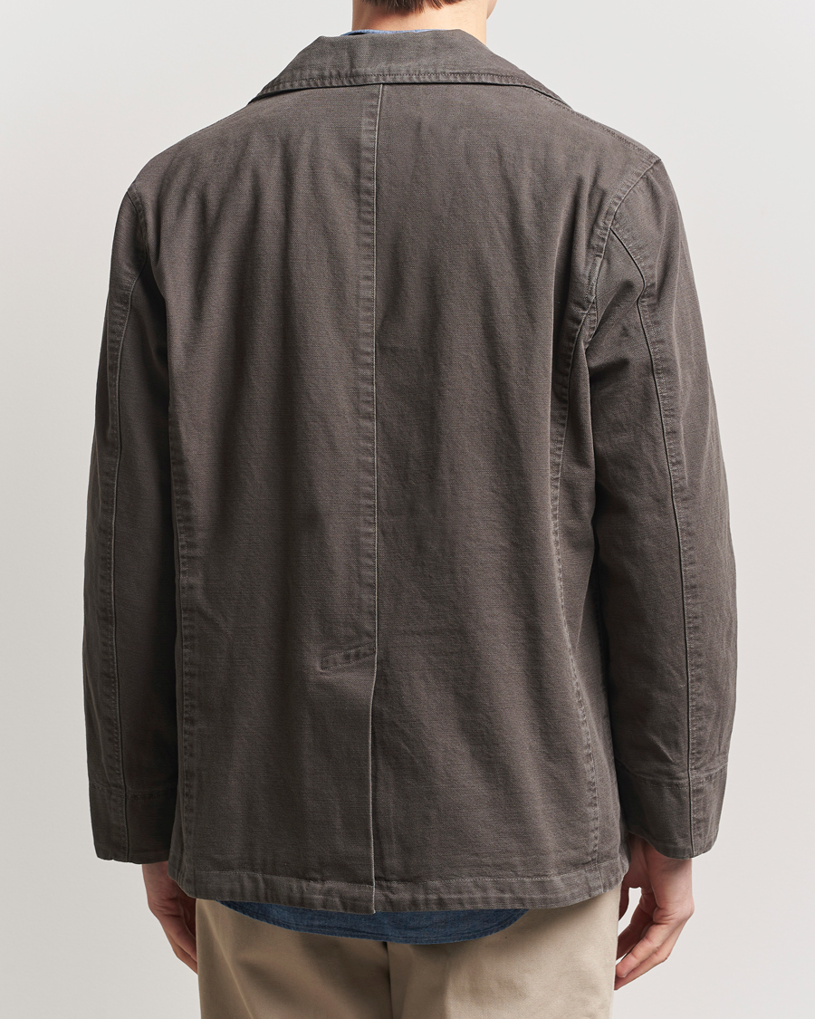 Herre | Jakker | Baracuta | Garment Dyed Canvas Peacoat Faded Black