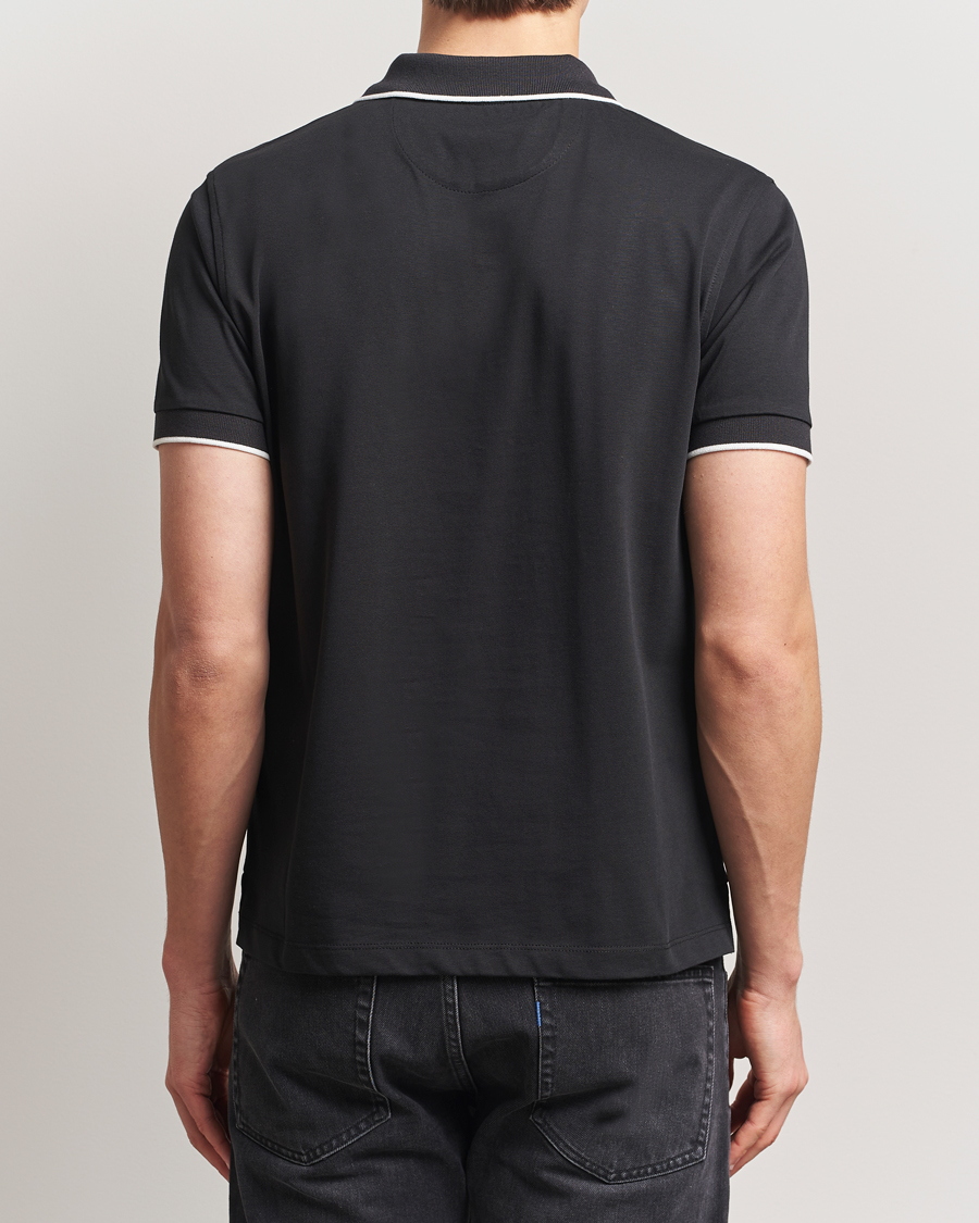 Herre | Pikéer | Baracuta | Short Sleeve Cotton Jersey Polo Black