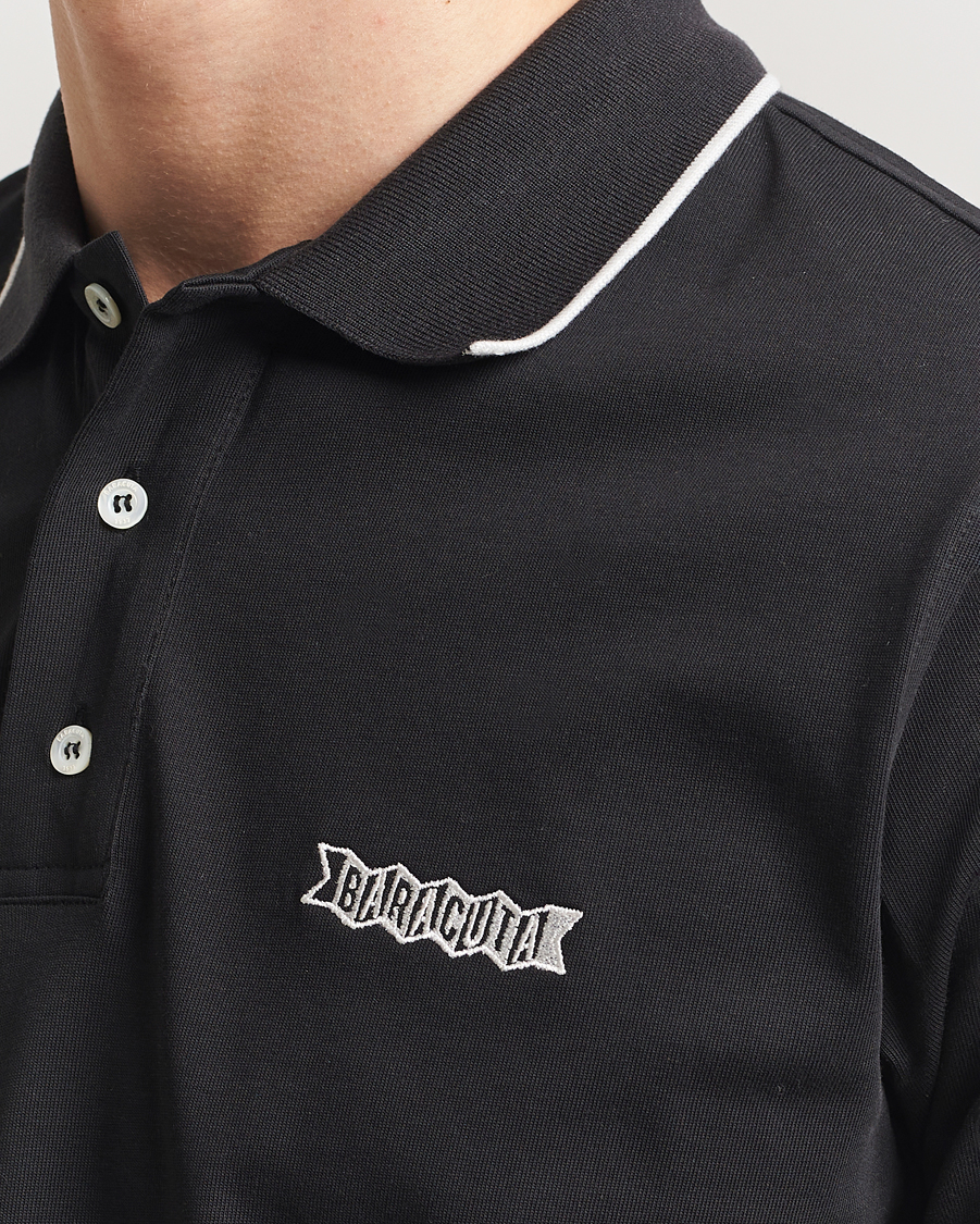 Herre | Pikéer | Baracuta | Short Sleeve Cotton Jersey Polo Black