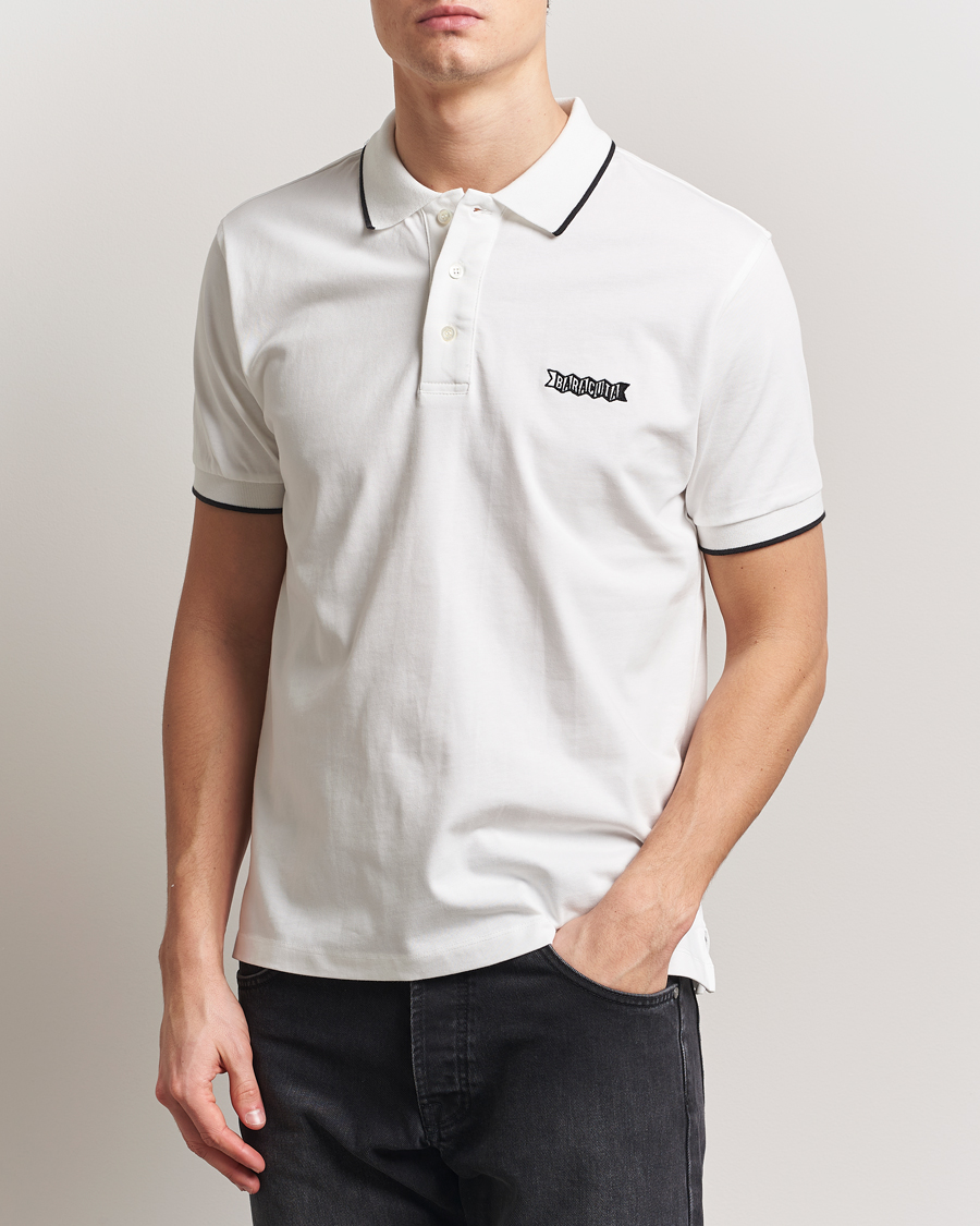 Herre | Pikéer | Baracuta | Short Sleeve Cotton Jersey Polo Ivory