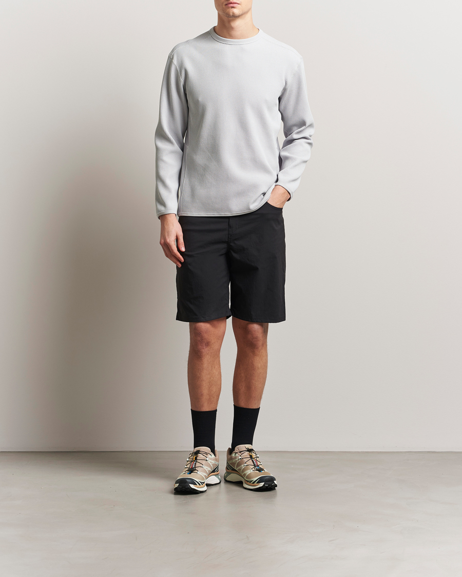 Herre | T-Shirts | Snow Peak | Dry Waffle Long Sleeve T-Shirt Light Grey