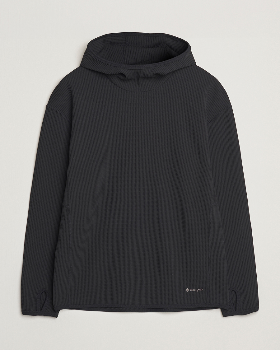 Herre | Gensere | Snow Peak | Dry Waffle Hoodie Black