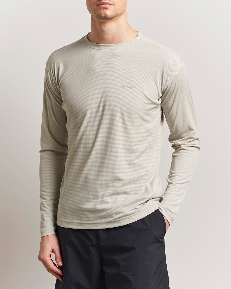 Herre | T-Shirts | Snow Peak | Power Dry Long Sleeve T-Shirt Ivory