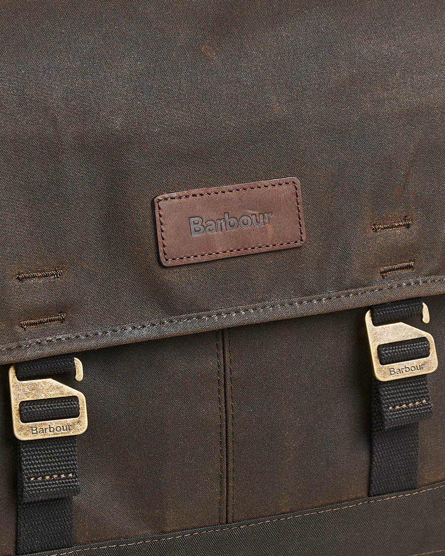 Herre | Barbour Lifestyle Essential Wax Messenger Bag Olive | Barbour Lifestyle | Essential Wax Messenger Bag Olive