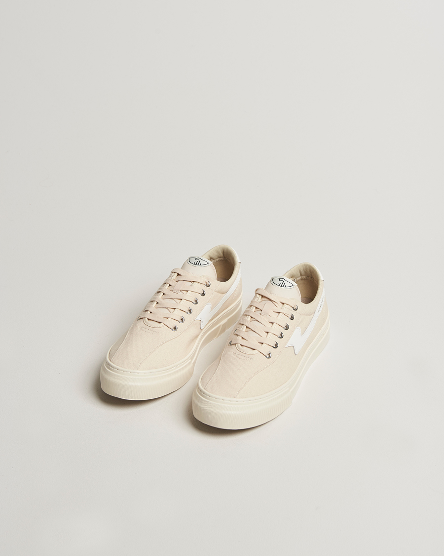 Herre | Sneakers | Stepney Workers Club | Dellow S-Strike Cupsole Canvas Sneaker Ecru/White