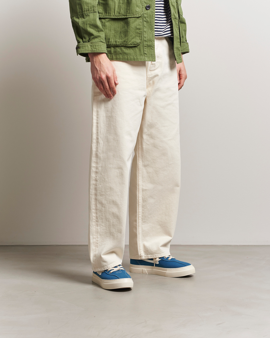 Herre | Sneakers | Stepney Workers Club | Dellow S-Strike Cupsole Canvas Sneaker Sea Blue