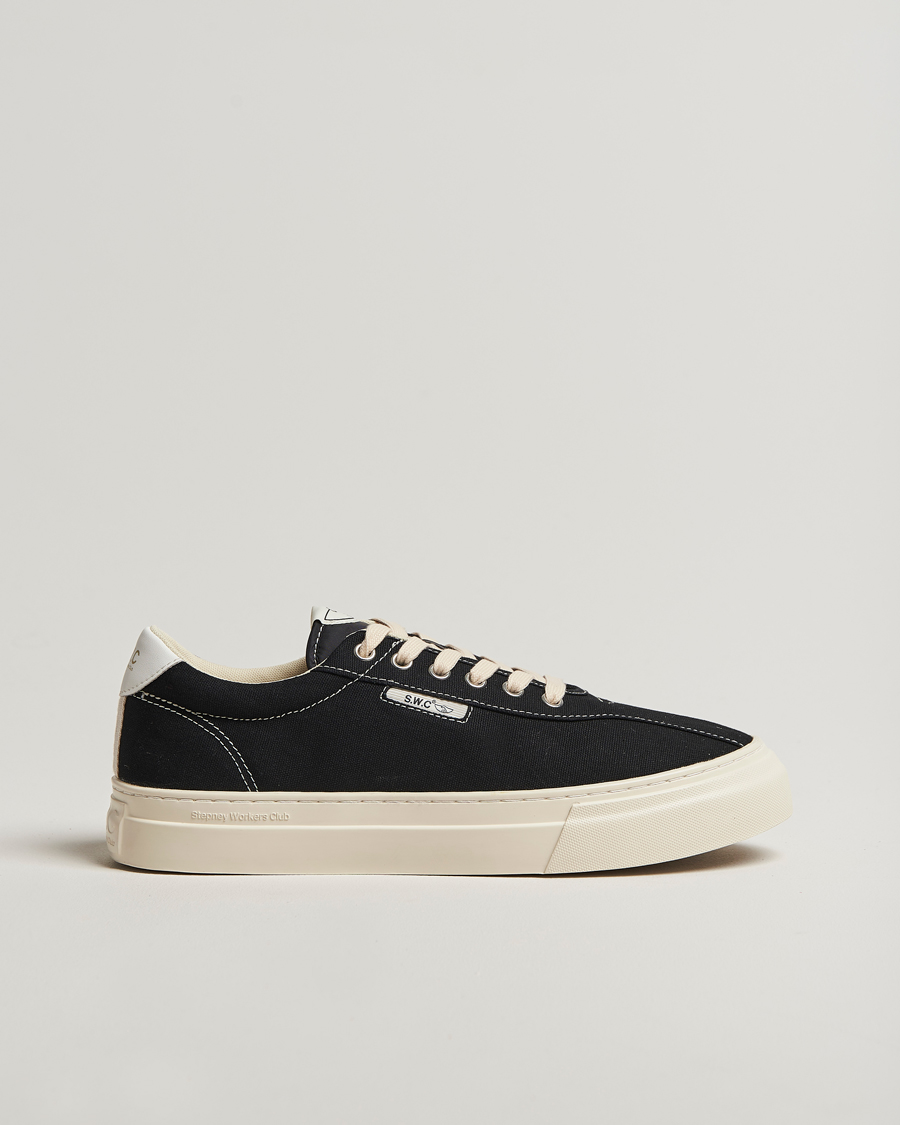 Herre | Sneakers | Stepney Workers Club | Dellow 02 Cupsole Canvas Sneaker Black