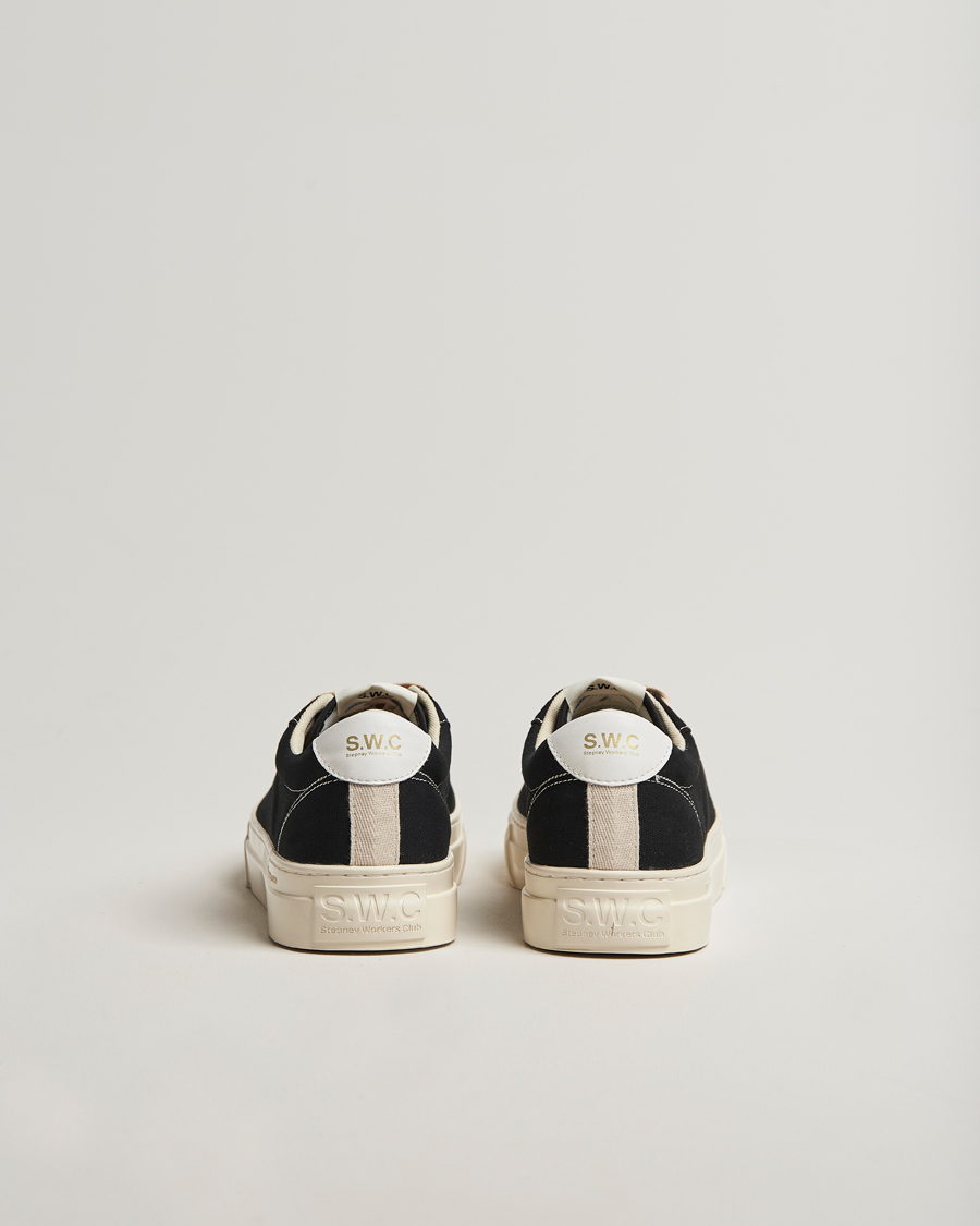 Herre | Sneakers | Stepney Workers Club | Dellow 02 Cupsole Canvas Sneaker Black