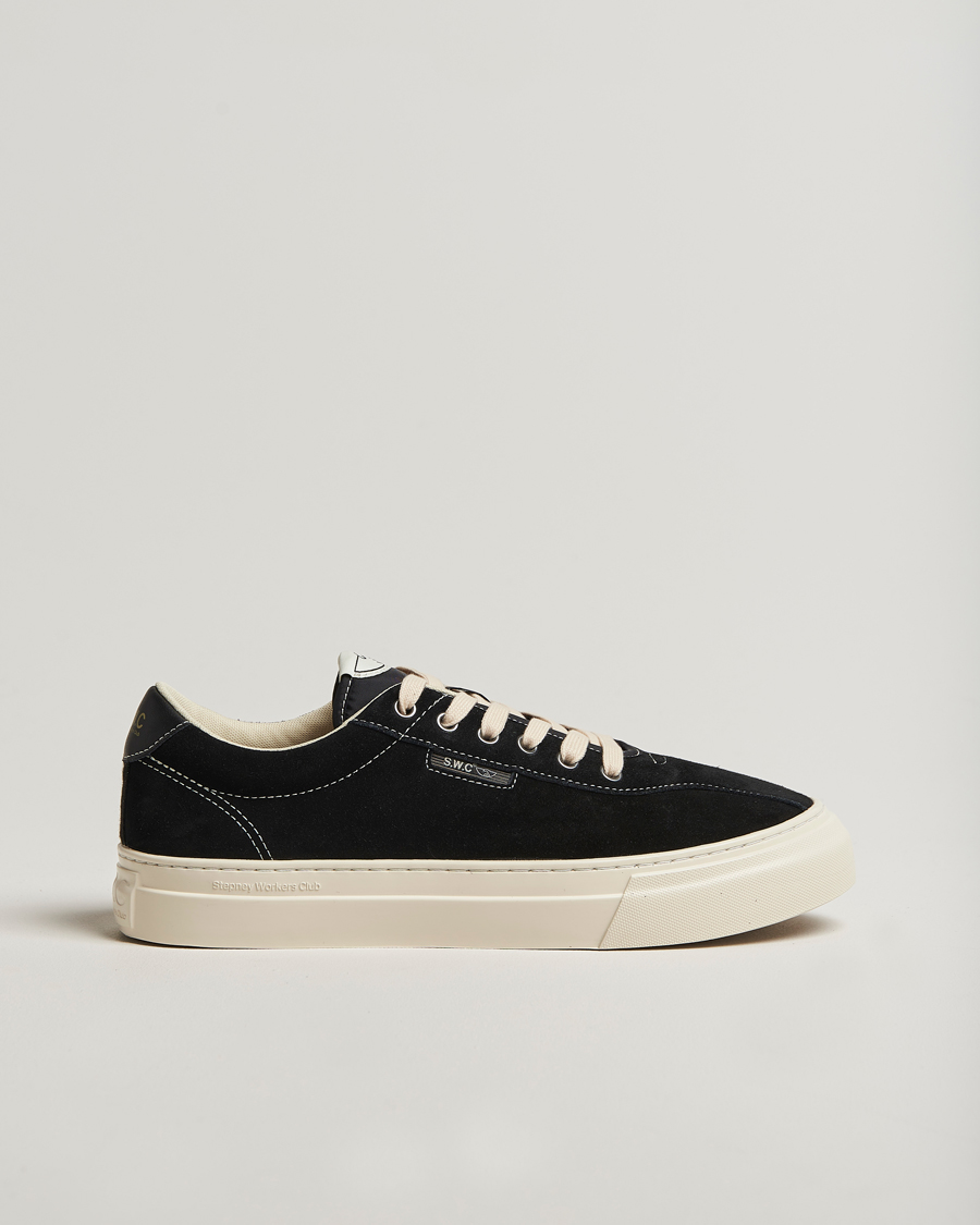Herre | Sneakers | Stepney Workers Club | Dellow 02 Cupsole Suede Sneaker Black