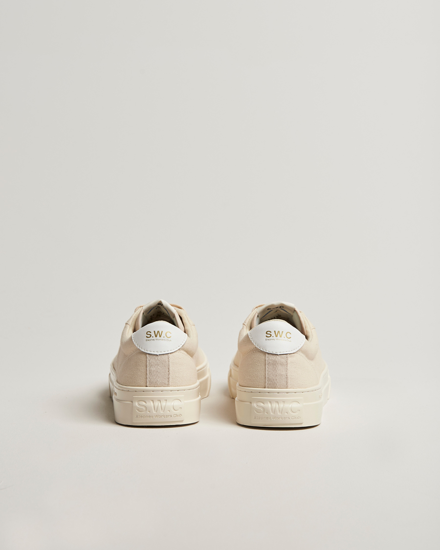 Herre | Sneakers | Stepney Workers Club | Dellow 02 Cupsole Canvas Sneaker Ecru