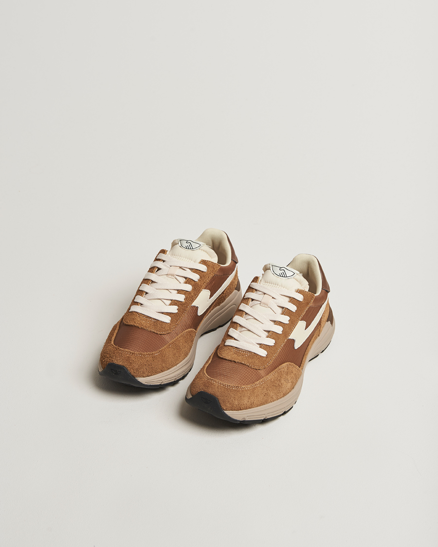 Herre | Sneakers | Stepney Workers Club | Osier S-Strike Suede Mix Runner Sneaker Brown