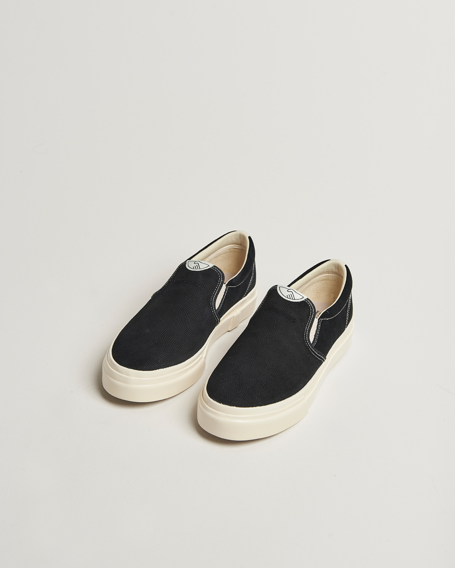 Herre | Sneakers | Stepney Workers Club | Lister Suede Slip-On Sneaker Black