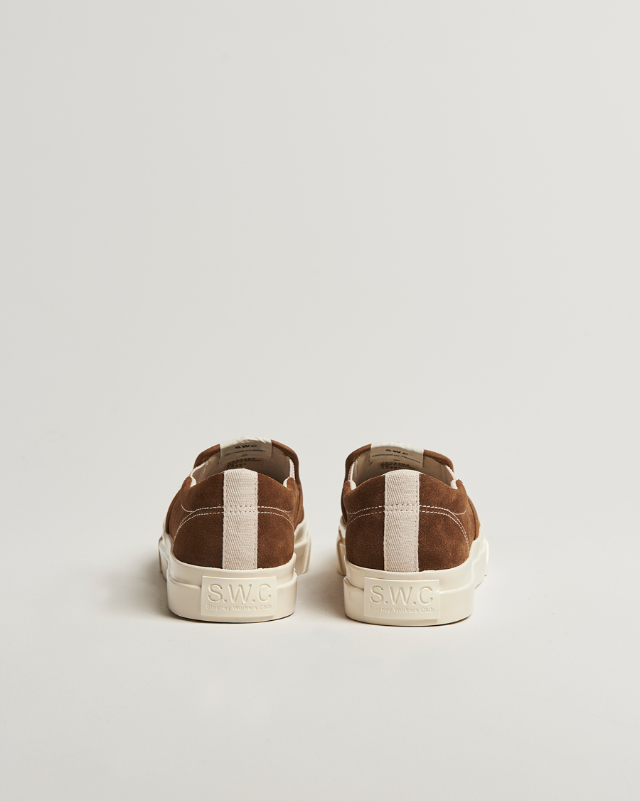 Herre | Sneakers | Stepney Workers Club | Lister Suede Slip-On Sneaker Brown