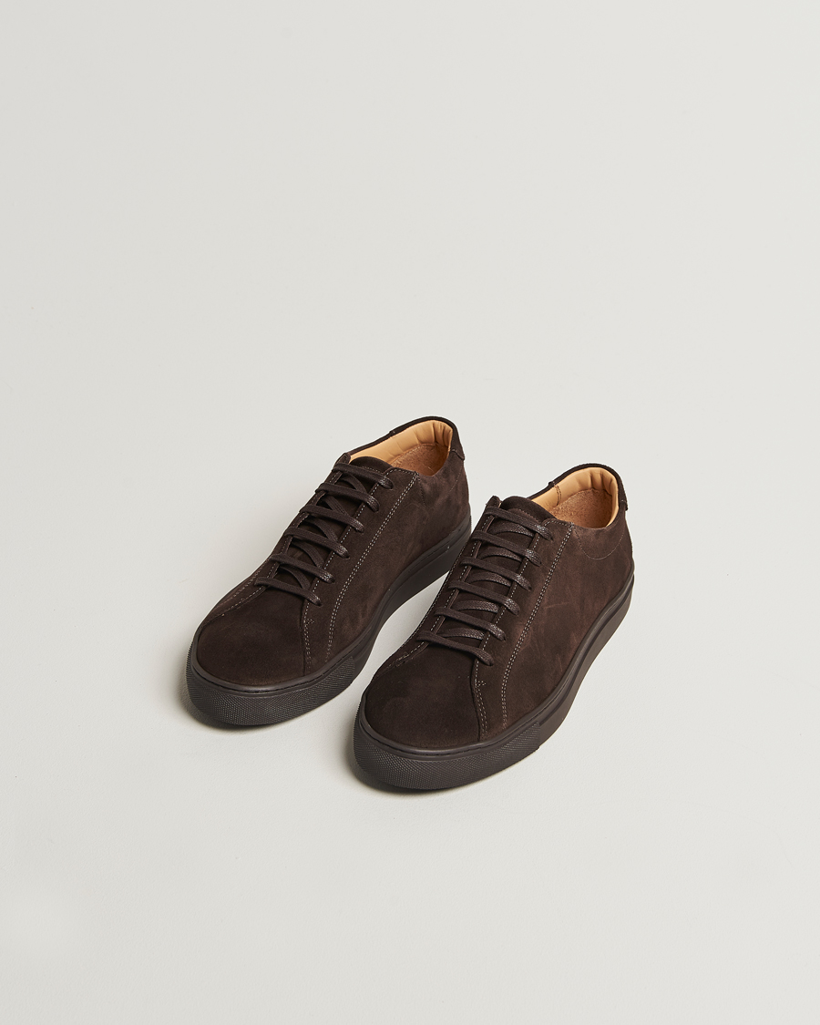 Herre | Sneakers | Myrqvist | Oaxen Monochrome II Sneaker Dark Brown Suede