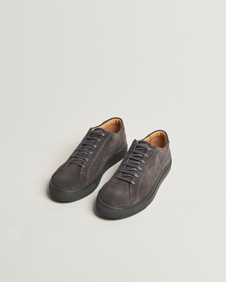 Herre | Sneakers | Myrqvist | Oaxen Monochrome II Sneaker Dark Grey Suede