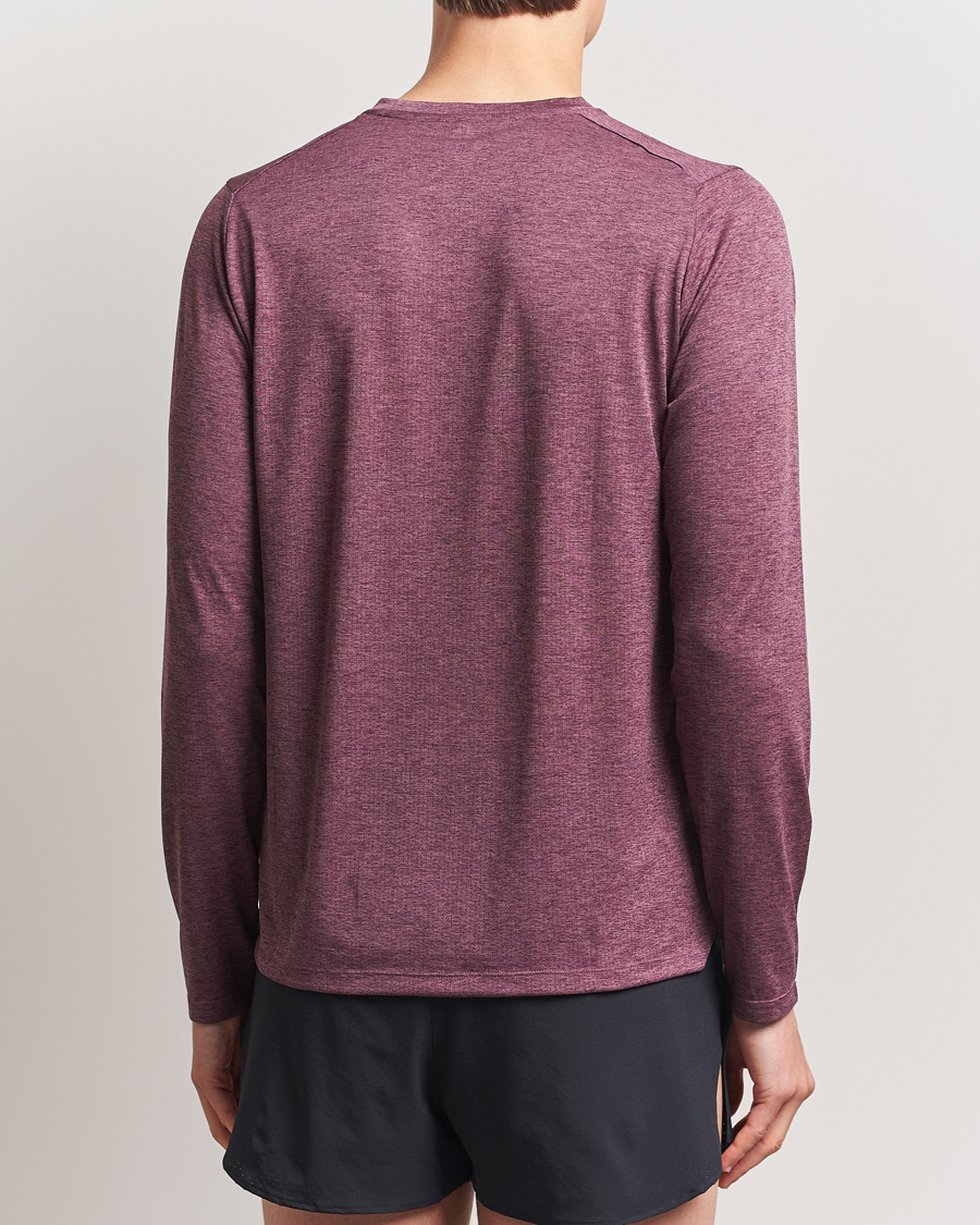 Herre | T-Shirts | New Balance Running | Athletics Run Long Sleeve T-Shirt Faded Plum