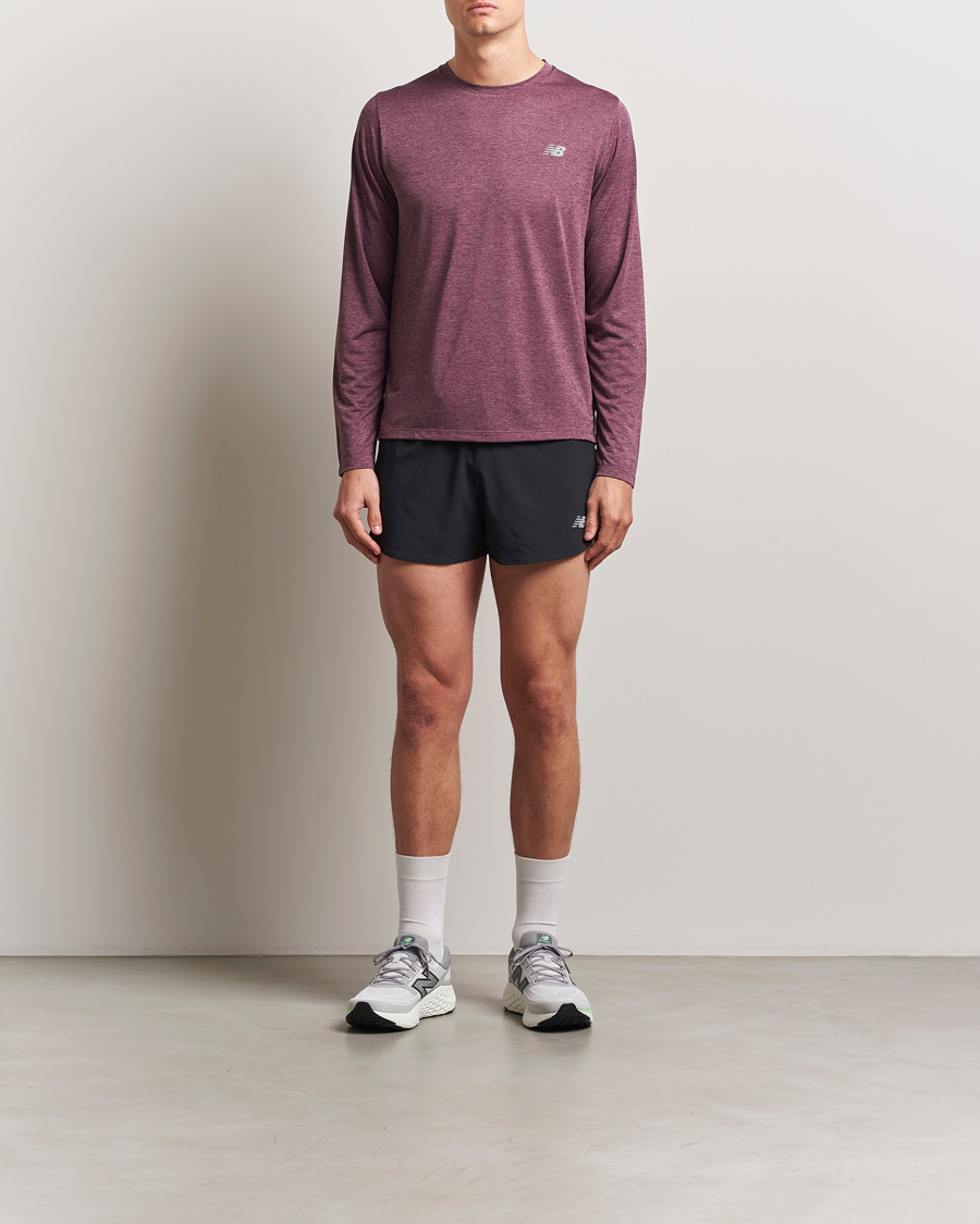 Herre | Shorts | New Balance Running | Split Shorts Black