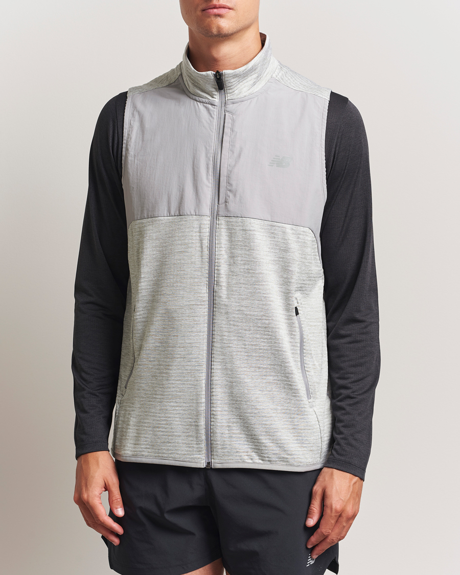 Herre | Jakker | New Balance Running | New Balance Heat Grid Vest Grey