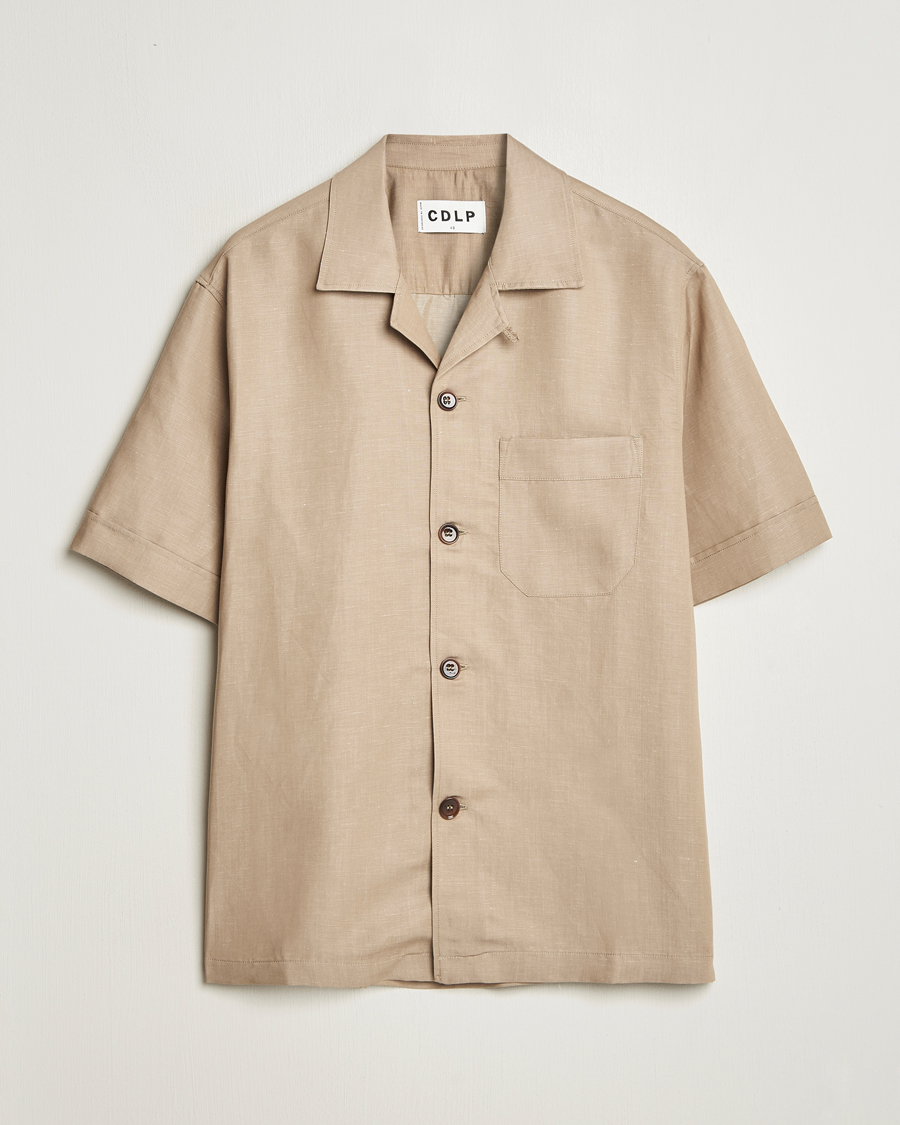 Herre | Skjorter | CDLP | Camp Collar Shirt Hazel Beige