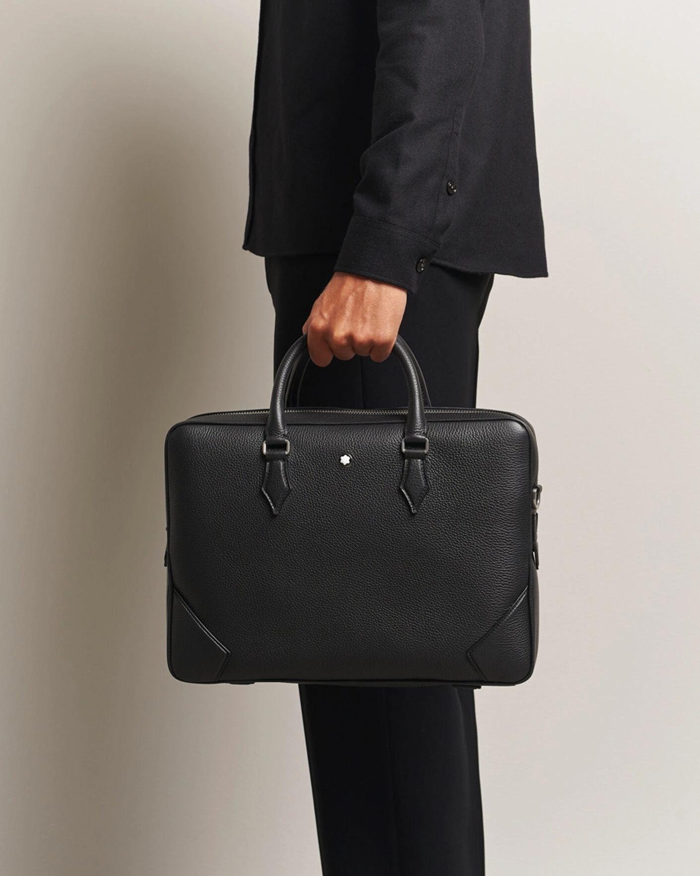 Herre | Montblanc Soft Grain Document Case Black | Montblanc | Soft Grain Document Case Black
