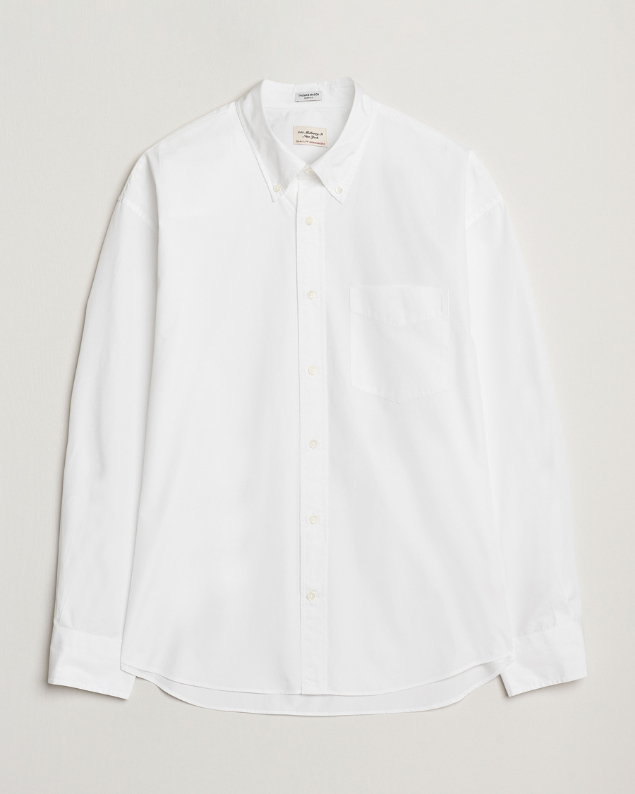 Herre | Skjorter | GANT 240 Mulberry Street | Oversized Poplin Shirt White