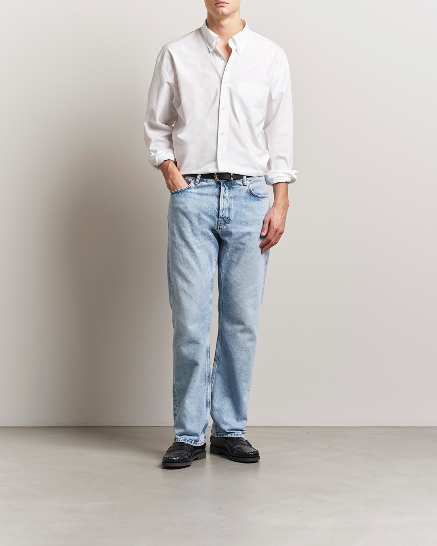 Herre | Skjorter | GANT 240 Mulberry Street | Oversized Poplin Shirt White