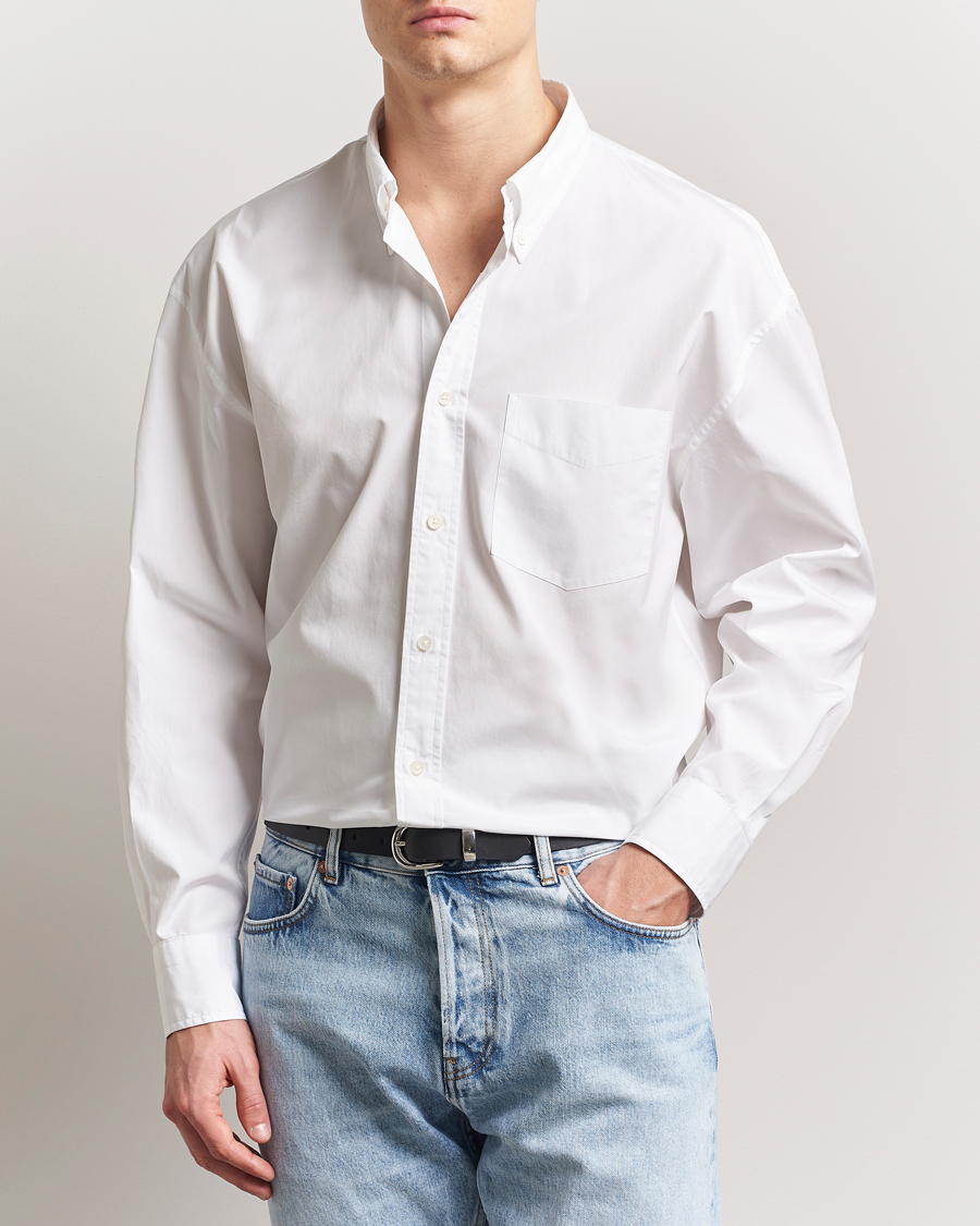 Herre | Skjorter | GANT 240 Mulberry Street | Oversized Poplin Shirt White